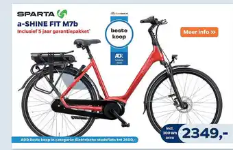 Bike Totaal Sparta A-Shine Fit M7b Fiets aanbieding