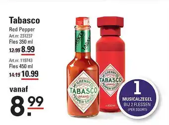 Sligro Tabasco Red Pepper aanbieding