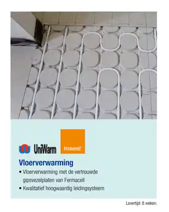 Pontmeyer UniWarm Vloerverwarming aanbieding