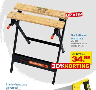 Kluswijs Black+Decker workmate aanbieding