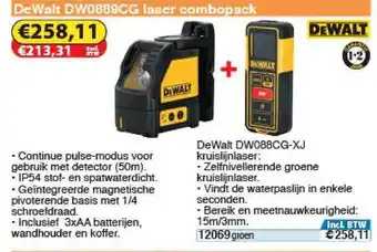 Toolstation Dewalt Dw0889cg Laser Combopack aanbieding