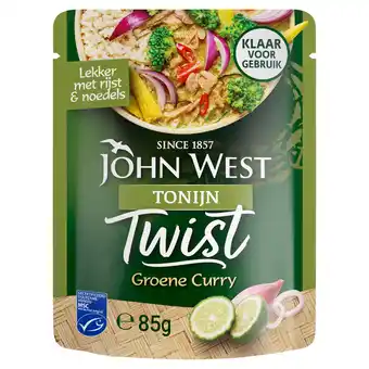 Jumbo John West Tonijn Twist Groene curry MSC 85g aanbieding