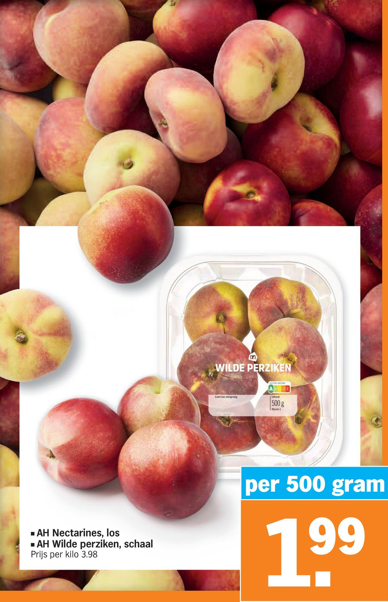 AH Nectarines of AH Wilde perziken aanbieding bij Albert Heijn
