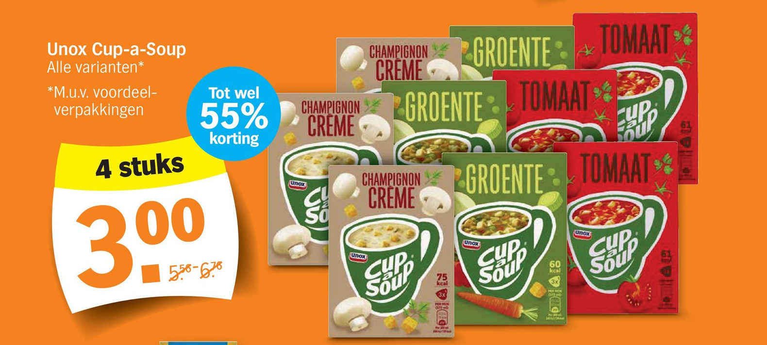 Unox CupaSoup aanbieding bij Albert Heijn