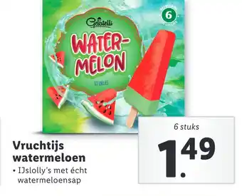 Lidl Vruchtijs watermeloen aanbieding