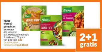 Albert Heijn Knorr wereldgerechten en wraps 223 gram aanbieding