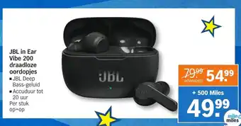 Albert Heijn JBL in Ear Vibe 200 draadloze oordopjes aanbieding