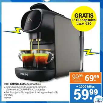 Albert Heijn L'OR Barista koffiecupmachine aanbieding