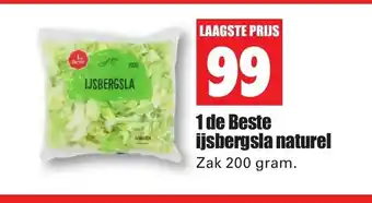 Dirk 1 de Beste ijsbergsla naturel 200 gram aanbieding