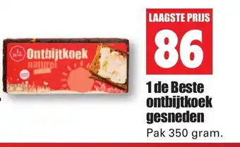 Dirk 1 de Beste ontbijtkoek gesneden 350 gram aanbieding