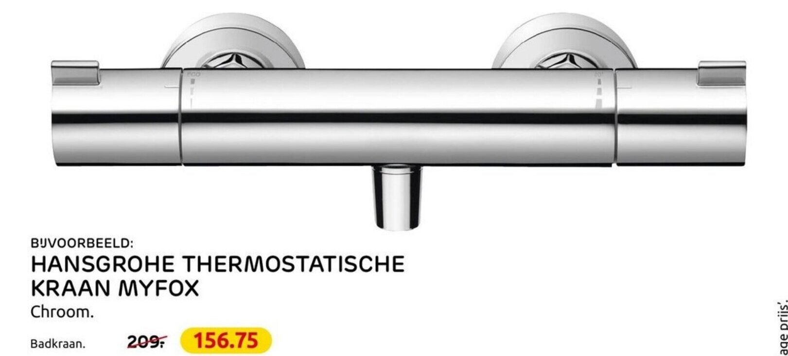 Hansgrohe thermostatische kraan myfox Douchekraan aanbieding bij Praxis