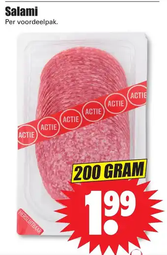 Dirk Salami 200 gram aanbieding