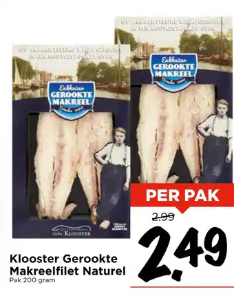 Vomar Voordeelmarkt Klooster Gerookte Makreelfilet Naturel aanbieding