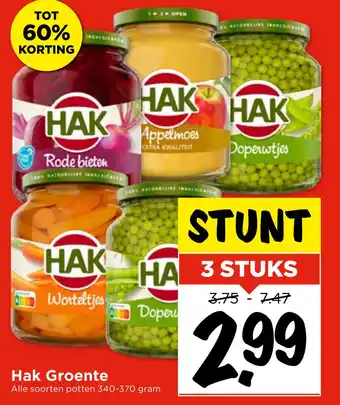 Vomar Voordeelmarkt Hak Groente aanbieding