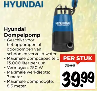 Vomar Voordeelmarkt Hyundai Dompelpomp aanbieding