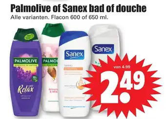 Dirk Palmolive of Sanex bad of douche aanbieding