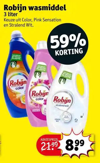 Kruidvat Robijn wasmiddel aanbieding