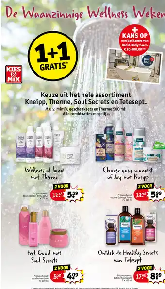 Kruidvat De Waanzinnige Wellness Weken aanbieding