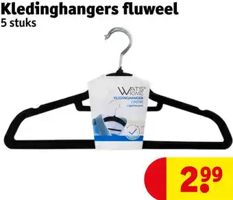 Kruidvat Kledinghangers fluweel aanbieding