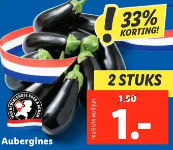 Lidl Aubergines aanbieding