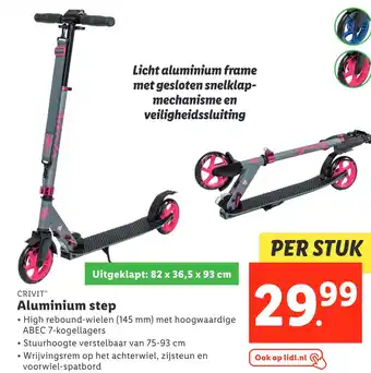 Lidl CRIVIT Aluminium step aanbieding