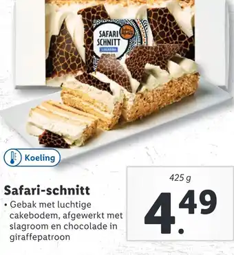 Lidl Safari-schnitt aanbieding