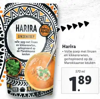 Lidl Harira aanbieding