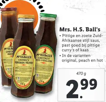 Lidl Mrs. H.S. Ball's aanbieding