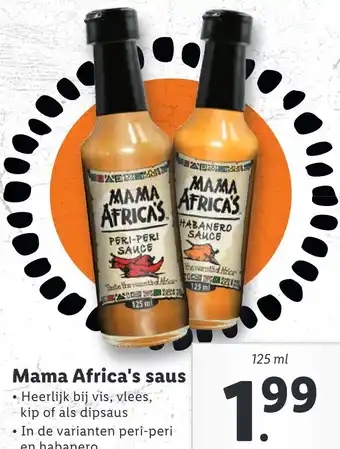 Lidl Mama Africa's saus aanbieding