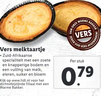 Lidl Vers melktaartje aanbieding