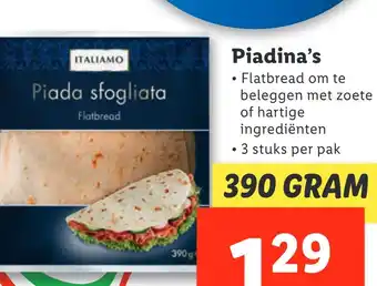 Lidl Piadina's aanbieding