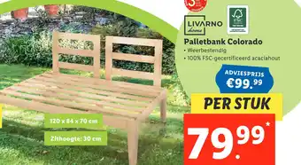 Lidl Palletbank Colorado aanbieding