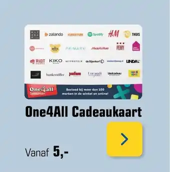 Primera One4All Cadeaukaart aanbieding