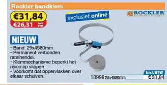 Toolstation Rockler Bandklem 25x4580mm aanbieding