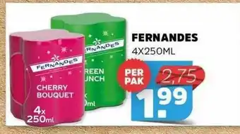 Sahan Supermarkten Fernandes 4x250ml aanbieding