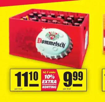 Nettorama Dommelsch bij 2 stuks 10% Extra Korting aanbieding