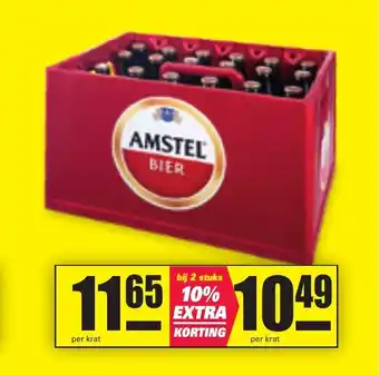 Nettorama Amstel Bier bij 2 stuks 10% Extra Korting aanbieding