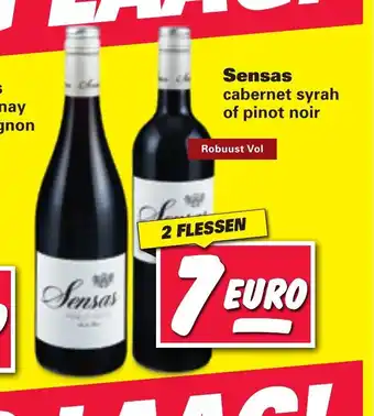 Nettorama Sensas cabernet syrah of pinot noir 2 flessen aanbieding