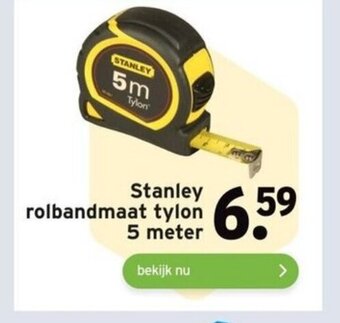 GAMMA Stanley rolbandmaat tylon 5 meter aanbieding