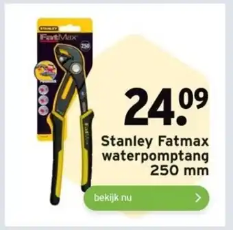 GAMMA Stanley Fatmax waterpomptang 250 mm aanbieding