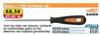 Toolstation Bahco 1 160 Vierkante Fijl aanbieding