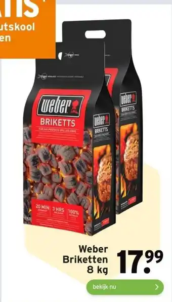 GAMMA Weber Briketten 8 Kg aanbieding