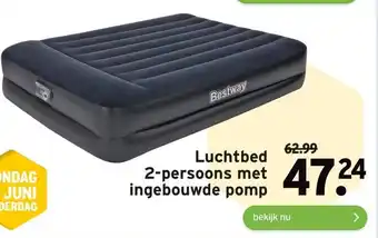 GAMMA Bestway Luchtbed 2-persoons met ingebouwde pomp aanbieding