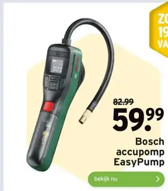 GAMMA Bosch accupomp Easypump aanbieding