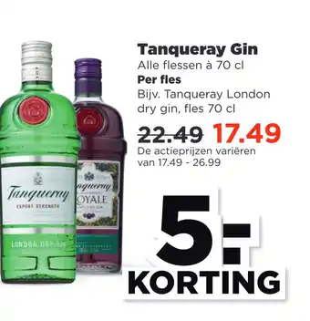 PLUS Tanqueray Gin aanbieding