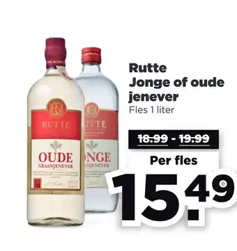 PLUS Rutte Jonge of oude jenever aanbieding