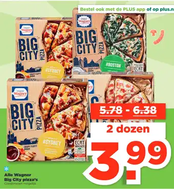 PLUS Alle Wagner Big City pizza's aanbieding