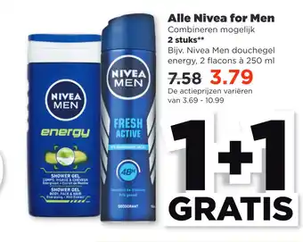 PLUS Alle Nivea for Men aanbieding