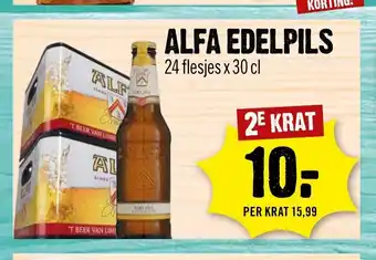 Dirck 3 Alfa Edelpils 24 flesjes x 30 cl aanbieding