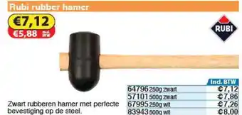 Toolstation Rubi Rubber Hamer aanbieding